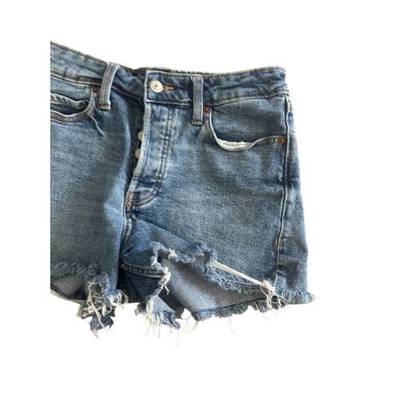 OLD NAVY Sky Hi A Line Denim Shorts Size 4 - Picture 3 of 6